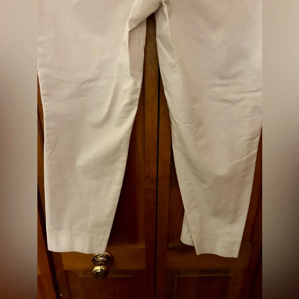 Banana Republic Women’s Sz 10 Cream Colored Sloan Crop Pants Great Closet Staple